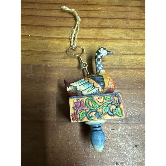 Jim Shore 12 Days Of Christmas Ornament Six Geese A Laying 4" Goose Ornament - Picture 2 of 2